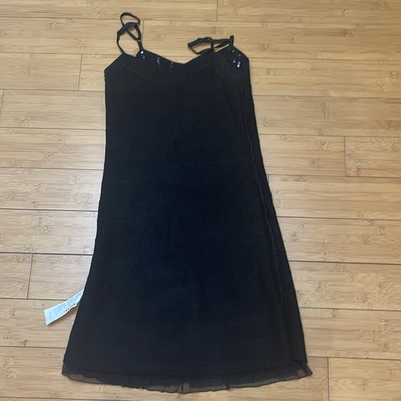 Little Black Dress Tiered Layered With Ruffles Sleeveless Women's Size S - Picture 13 of 15